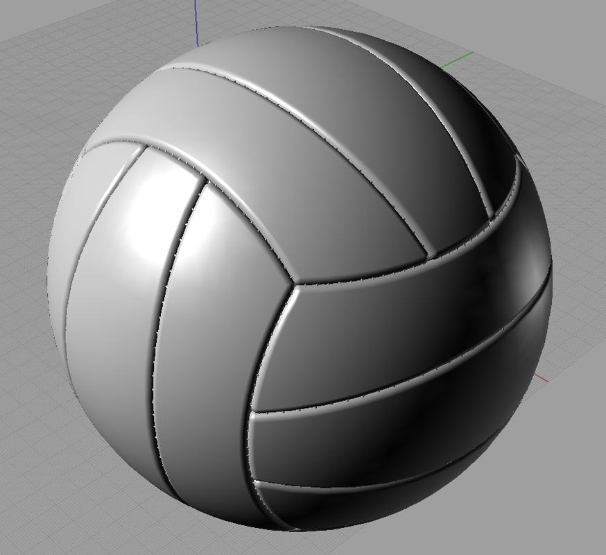 3d volleyball volley ball model