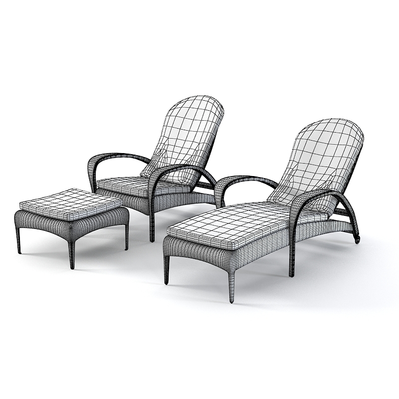 3d model dedon tango beach