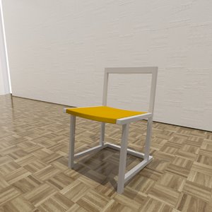 3ds max 90° chair