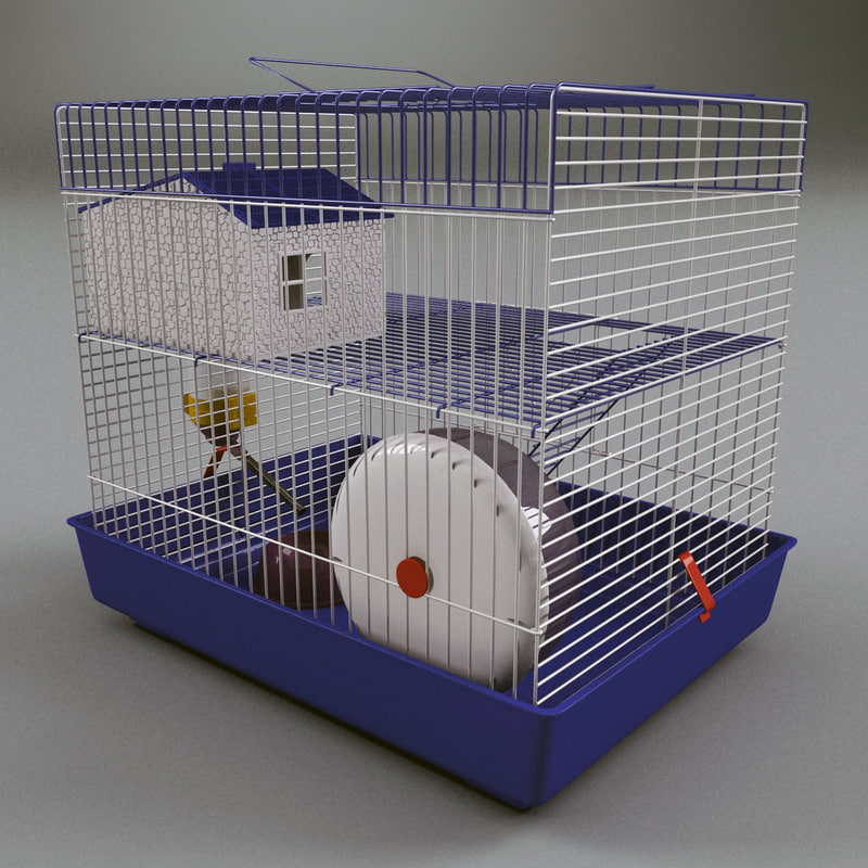 animal cage small 3d max