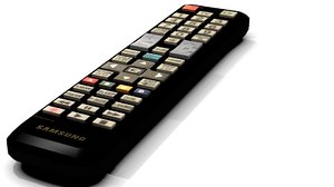 free samsung tv remote control 3d model