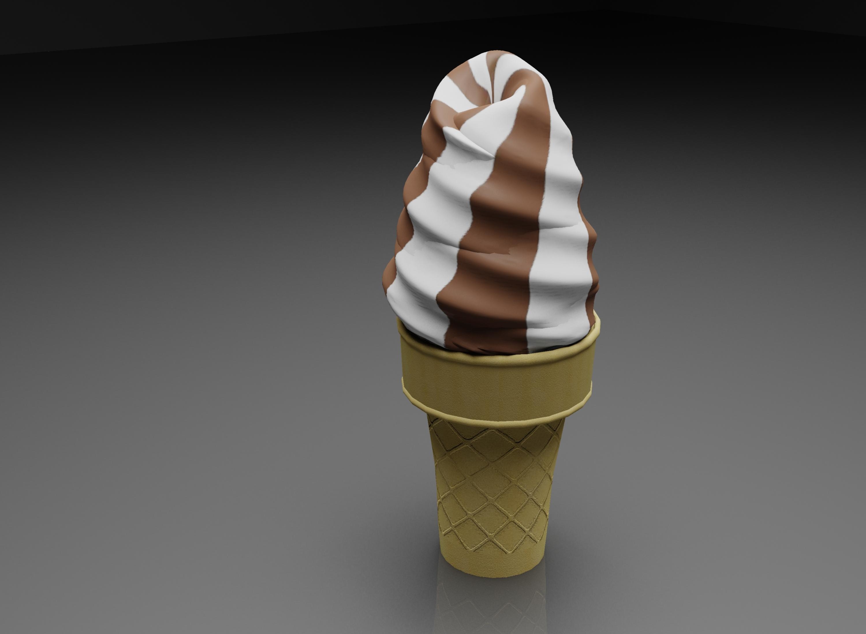 ice cream cone 3d 3ds