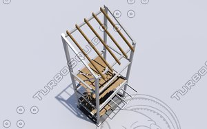 structural external stair dwg