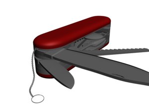 swiss army knife 3d model