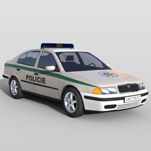 3d model police car