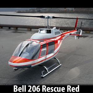 3ds bell 206 helicopter
