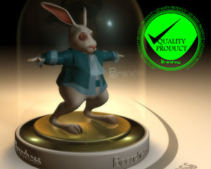3d model rabbit alice animation