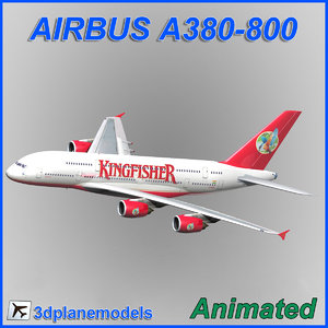 airbus a380-800 3d model
