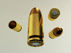 3d 9mm parabellum bullet model