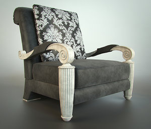 3d armchair elledue orpheo model