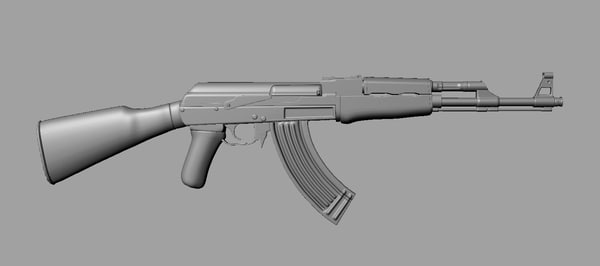 3d ak47 ak model