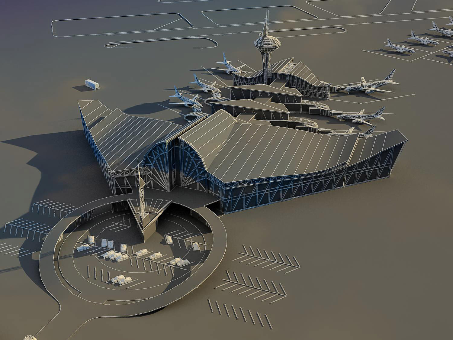 3d model airport