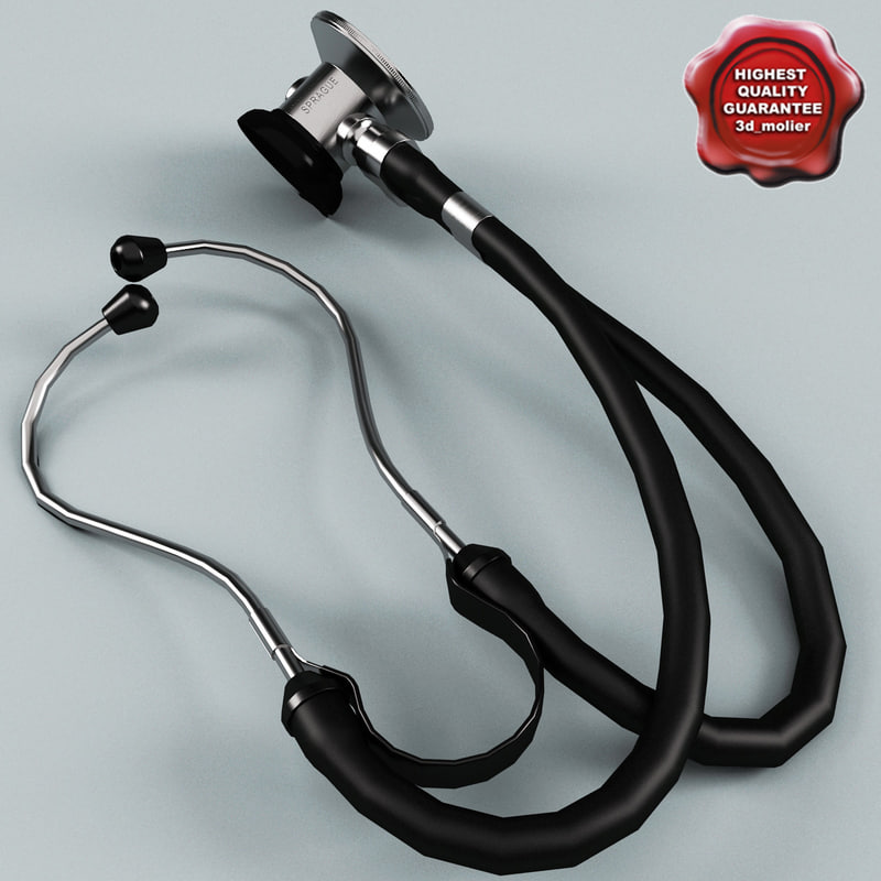 3d model stethoscope modelled
