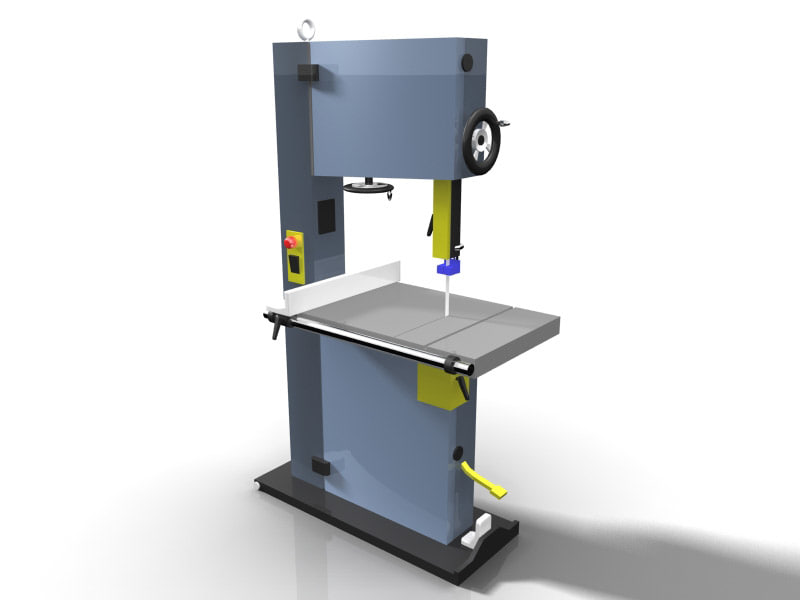 3d woodworking bandsaw model