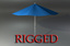 rigged umbrella patio 3d ma