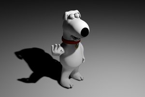 free brian griffin family guy 3d model