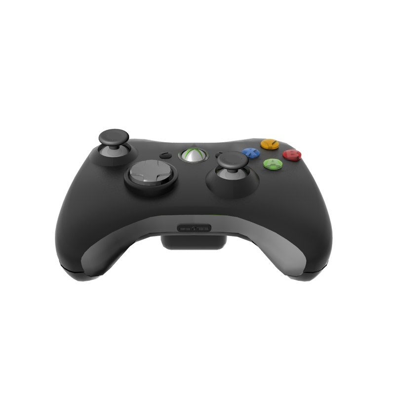 3d xbox 360 controller model