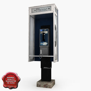 3d pay phone v4 model