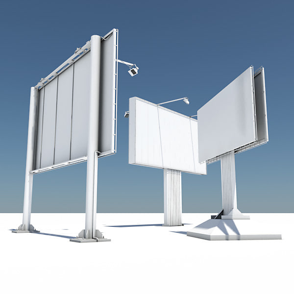Billboard 3D model - Architecture on Hum3D