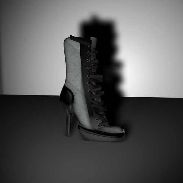 exotic heel boots c4d