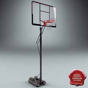 3d model basketball rim v3