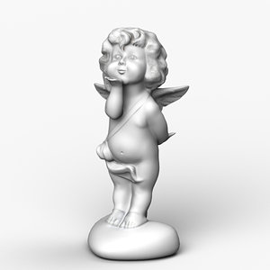 angel cheetah3d figurine 3d model