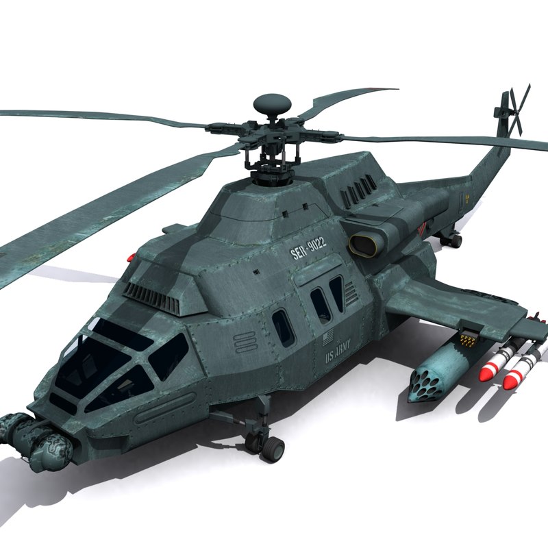 3ds new military helicopter