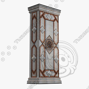 marble column 3d max