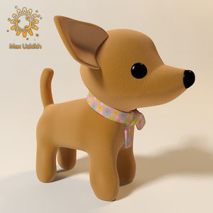 dog soft toy 3d max