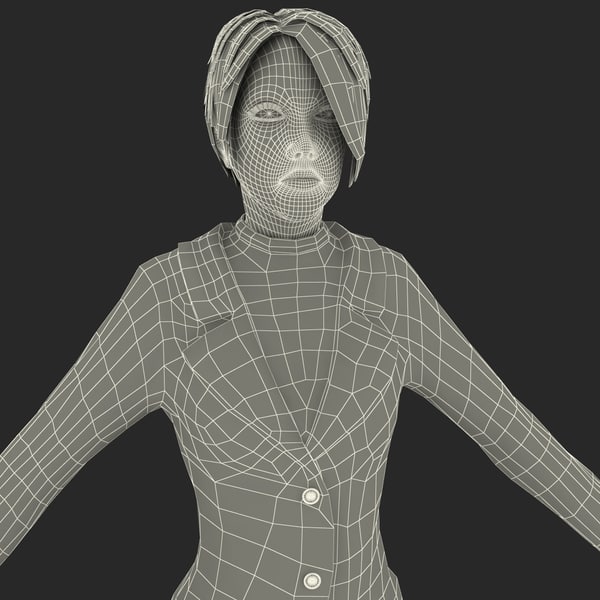 3d model of business woman