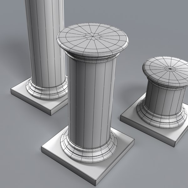 3d pedestals support statue