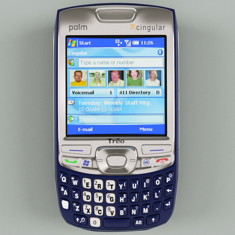 3d palm treo 750 blue