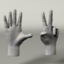 hands rigged c4d