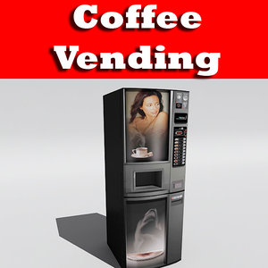 3d 3ds coffee vending machine