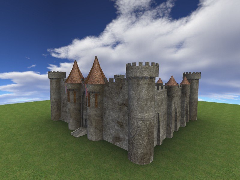 Free Old Castle 3d Model