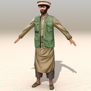 3d arab afghani casual 06 model