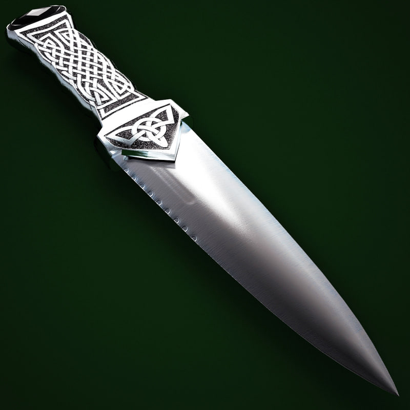 3d Knife Sgian Dubh