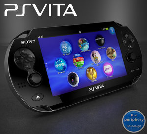 sony playstation vita 3d model