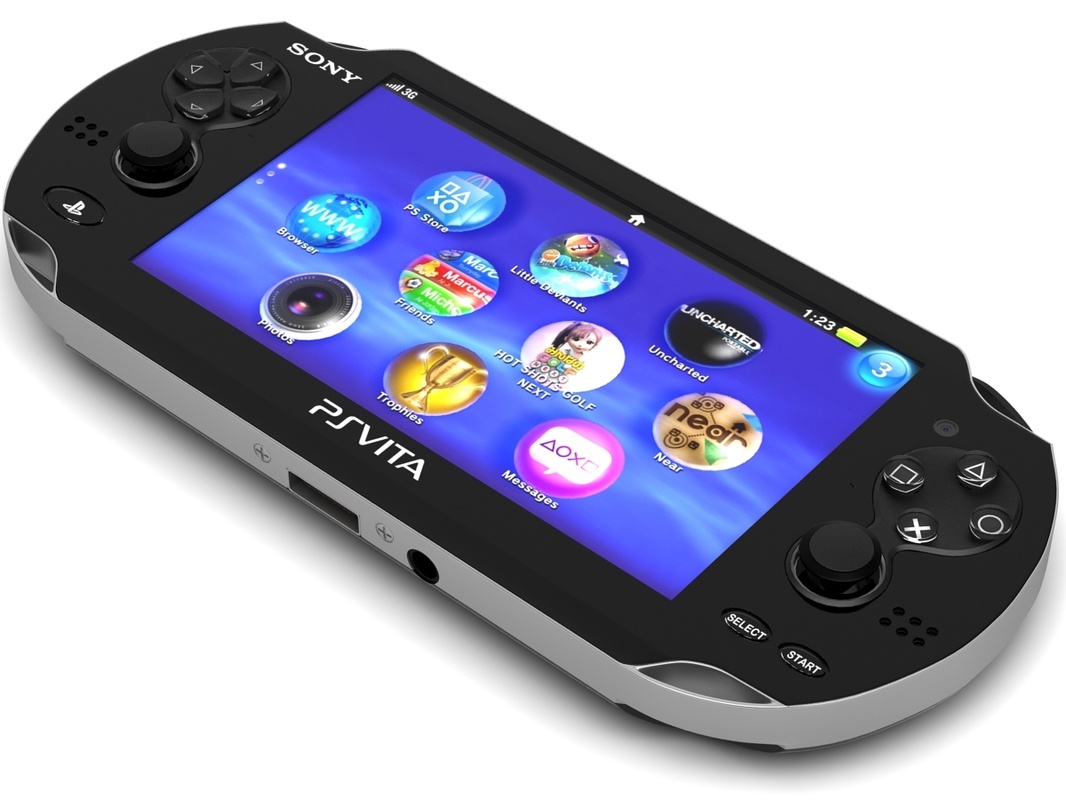 sony playstation vita 3d model