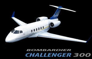 bombardier challenger 300 3d model