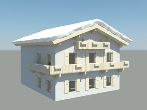 3d model of traditionel house
