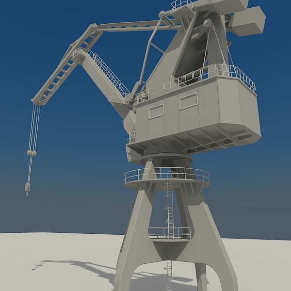 crane port 3d model