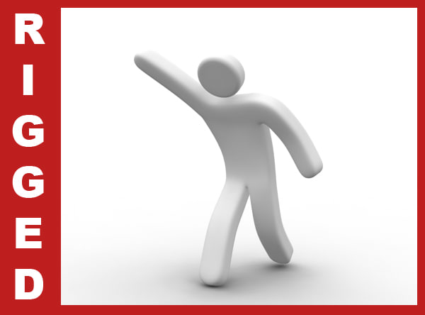 3d model pictogram objects