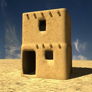 3d afghanistan house village model