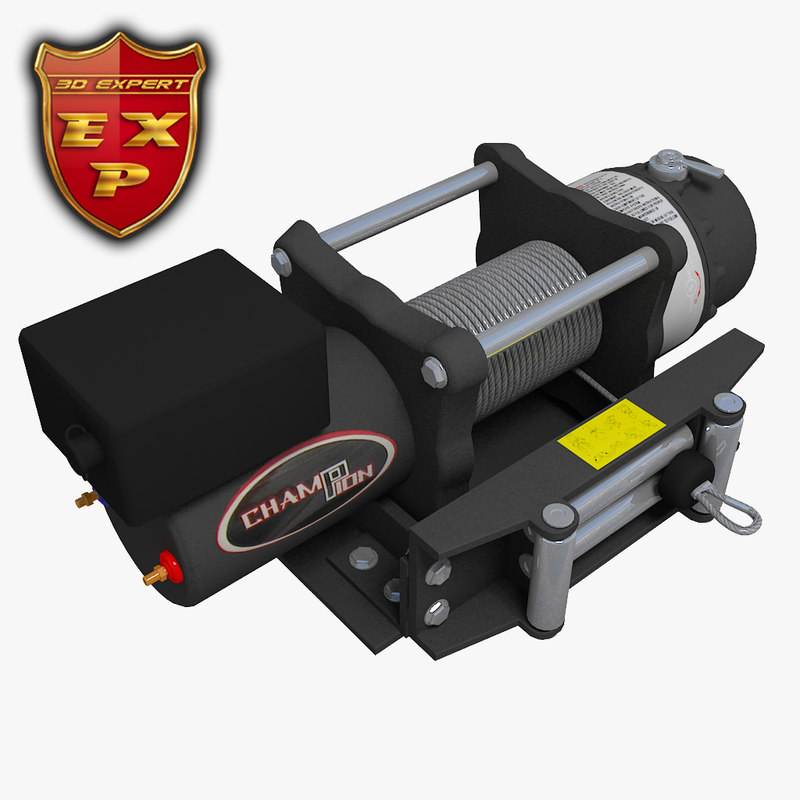 winch 3d model