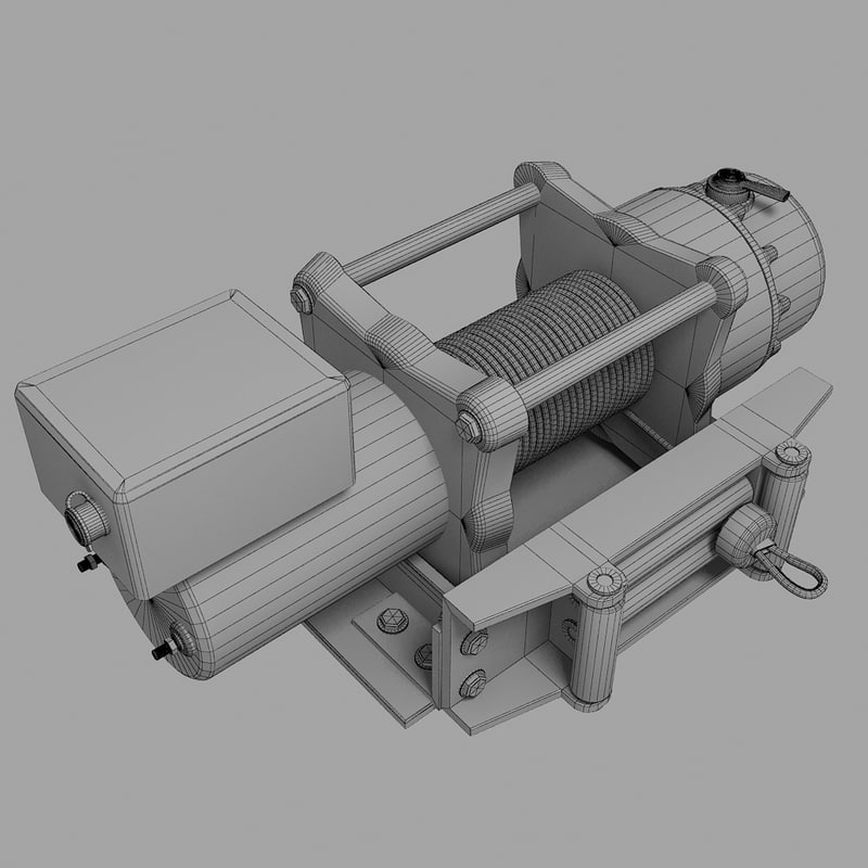 winch 3d model