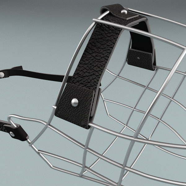 dog muzzle v3 3d model