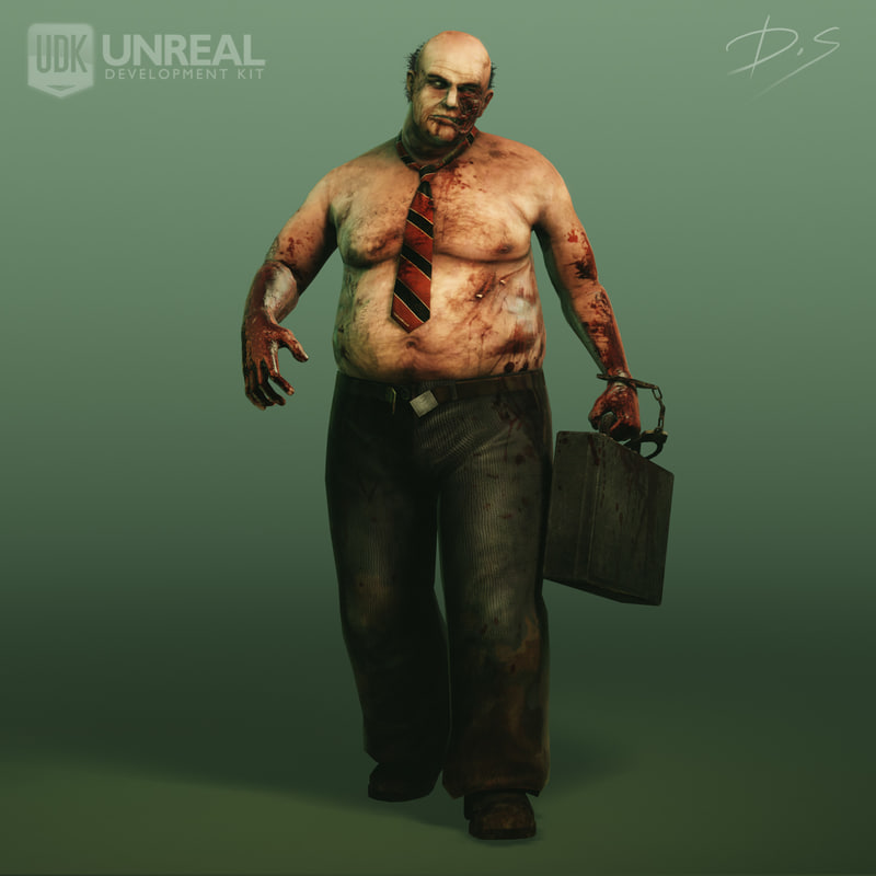 3d model zombie character games