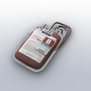 3d model blood bag