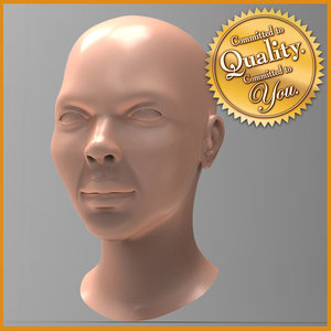 3d model of female head